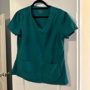 Med couture Hunter green scrub top size medium